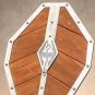 Dragon Crest Medieval Shield Fantasy Wooden Display Prop for Skyrim Fans,