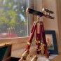 Brass Telescope with Handcrafted Wooden Tripod