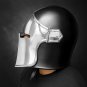 Barbuta Warrior Helmet Black Chrome Medieval Headpiece for LARP, Cosplay