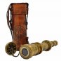 Nautical Telescope Antique Brass Victorian Spyglass Maritime Telescope with Box