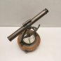 Alidade Compass Antique Brass 14" Wooden Base Decorative