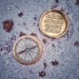 Brass Compass Engraved with Robert Frost Poem, Complete with Leather Case