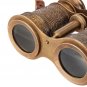 Engraved Leather Belt Vintage Binoculars, Unique Nautical Bird Watching Binocula