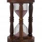 7" Sand Timer glass Wood Nautical Maritime Hour Glass Vintage Sand Clock gift