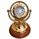 5'' Brass Gimbal Compass with Stand Fully Functional Directional Compass