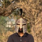 Tribal Antique Brown Medieval Era Warrior Helmet 300 movie king Leonidas Helmet