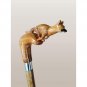 Wooden fox Head Walking stick Stylish and Durable Wooden Cane