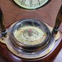 Maritime Brass Antique Desk Clock With Compass Home Decor Nautical Watch