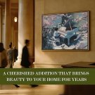 Ready to Hang – Elegant Wall Art for Living Room, Bedroom – Large 4 Ft x 3 Ft P