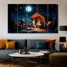 Jesus Baby Birth,painting With Frame 5 Big Size (36x60) wall Art for Living Room