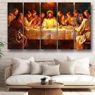 Lord Jesus Last Supper Wall Painting Framed Big Size For Living Room, office