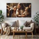 jesus painting with frame 5 Big Size (27x48) Wall Art for living room,Bedroom