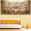 Big Size Multiple Wooden Framed Digital Beautiful Last Supper Jesus Art Wall