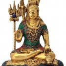 Lord Shiv Idol Brass Statue | Handmade Shiv Metal Sculpture Home Decor Pooja