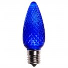 C9 LED Faceted Blue Bulb