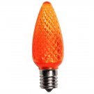 C9 LED Orange Faceted Bulb