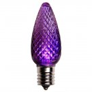 C9 LED Purple Faceted Bulb