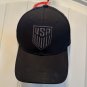 USMNT All Black Baseball Hat Cap Official U.S. Soccer Adjustable New