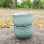 2PCS, Authentic Longquan Small Celadon Tea Cup, with Cloud Pattern 1.35oz