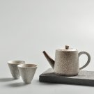Stoneware Tea Set: 1*Teapot + 2*Cups, Gongfu Teaware Stoneware Tea Set: 1*Teapot + 2*Cups, Gongfu Teaware