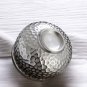 2PCS,  Silver-Plated Ceramic Tea Cup,  Beehive Patterned