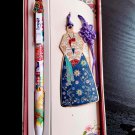 Korean Stationery Gift Set – Metal Bookmark, Norigae, Korean Style Pen