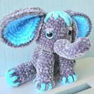Handmade crochet plush elephant