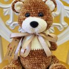 Handmade crochet plush teddy bear