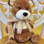 Handmade crochet plush teddy bear
