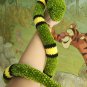 Handmade crochet plush snake