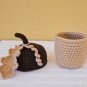 Handmade decorative acorn basket