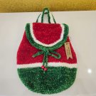 Handmade crochet plush Christmas backpack for kids