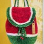 Handmade crochet plush Christmas backpack for kids