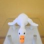 Handmade crochet super soft and big white plush goose