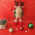 Handmade crochet Christmas deer
