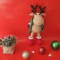 Handmade crochet Christmas deer