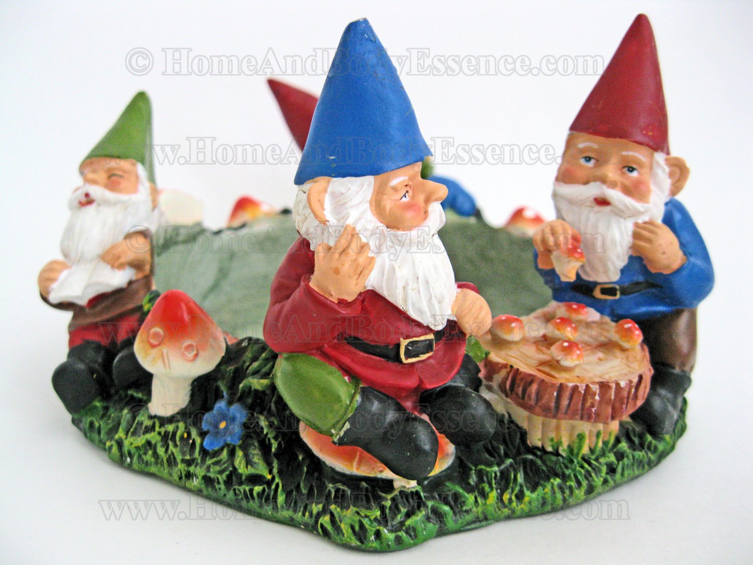 Yankee Candle Jar Holder Hugger Plate Garden Gnomes Large Medium
