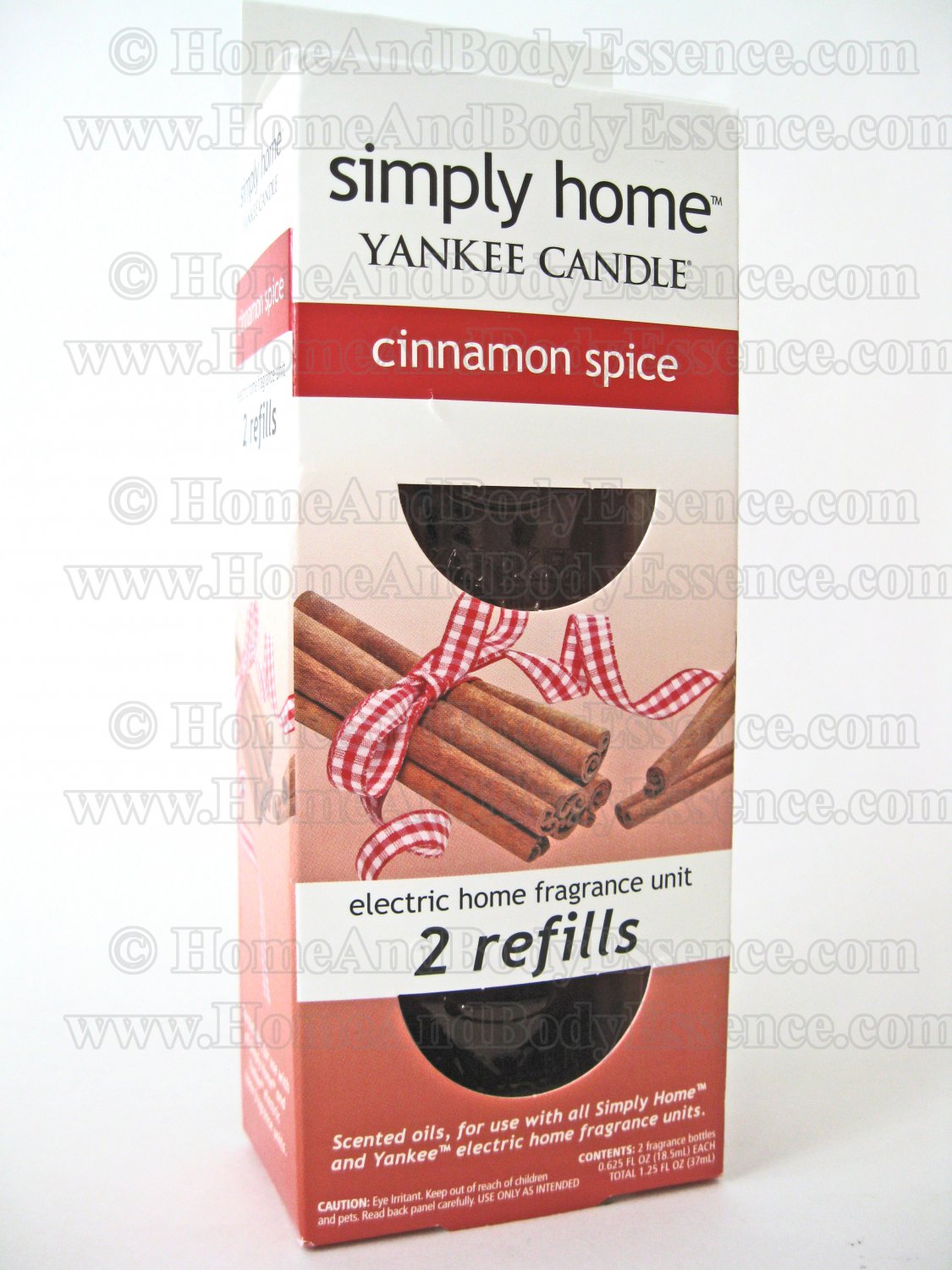 2 Yankee Candle Cinnamon Spice Refills Scented Oil Air Freshener for