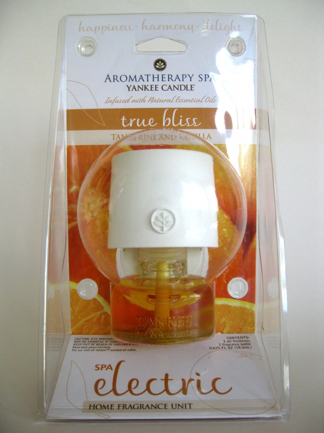 Yankee Candle True Bliss Tangerine Vanilla Aromatherapy Spa Electric