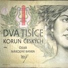 2000 Korun Czech Republic 1996 Pick #16, PREFIX A, CHEAPER IN EUR, SEE DESCR.