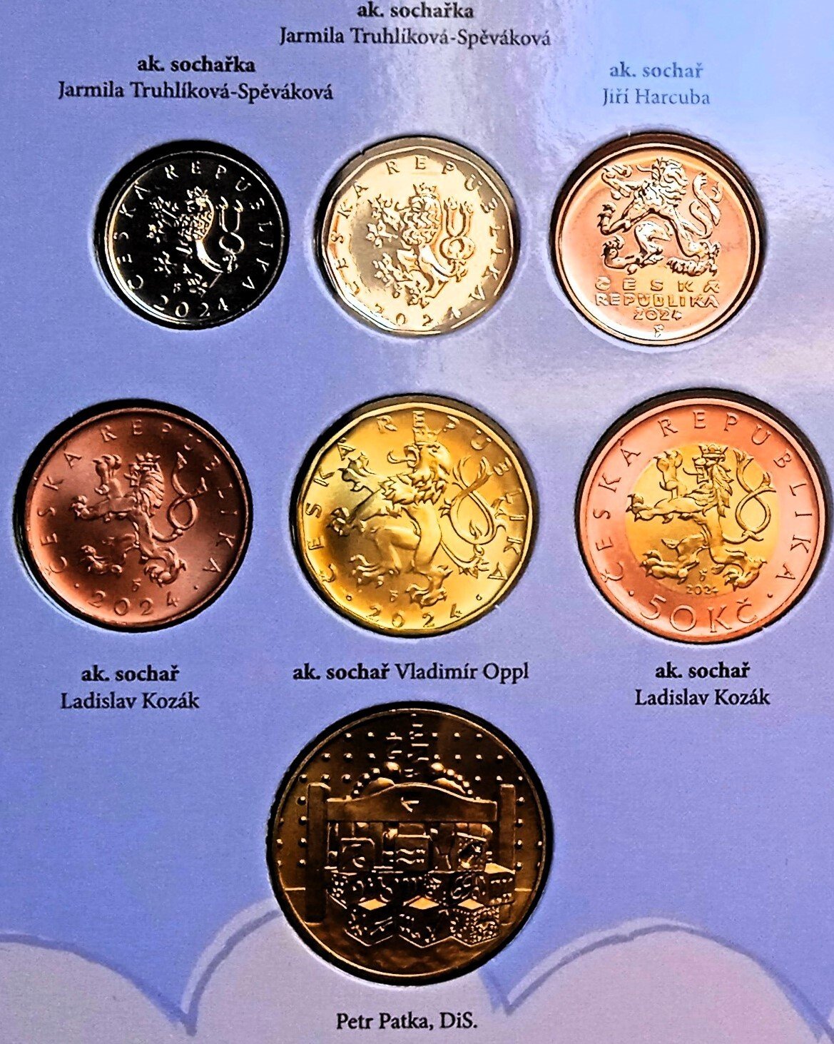 Czech Republic official annual coin set 2024 UNC birth of child CHEAPER IN EUR!