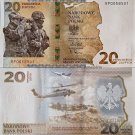 20 Zlotych Poland 2022 UNC P-197 Protection of Eastern Border CHEAPER IN EUR