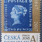 Blue Mauritius on a Czech stamp - 1847 - 2017 "Praga 2018" exhibition (MNH)