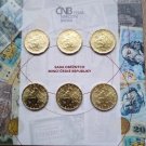 20 Korun Czech Republic OFFICIAL SET OF 6 COMMEMORATIVE COINS 2018 + 2019, RARE