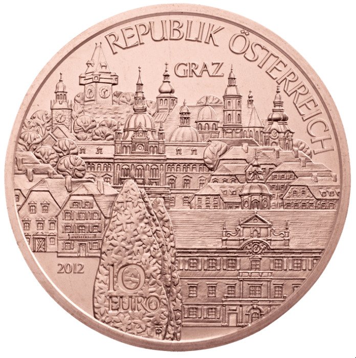 10 Euro 2012 Austria - Steiermark/Styria (Graz) CHEAPER IN EUR, SEE DESCRIPTION