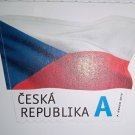 Czech flag - Czech Republic stamp 2015 (MNH) - stamp in a shape of a flag