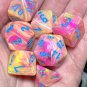 Chessex Festive Allusion/blue CHX30015 Polyhedral 7pc Set OOP LAB DICE
