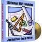 100 Instant PDF Templates