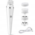 Electric Facial Cleansing Brush with 4 Interchangeable Heads