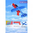 Foam glider launcher with soft EVA build, luminous design, fun outdoor airplane toy.